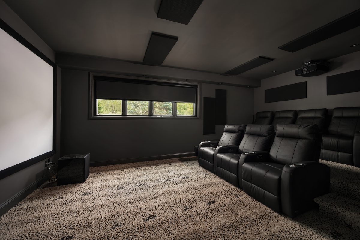 Interior photography, home theater