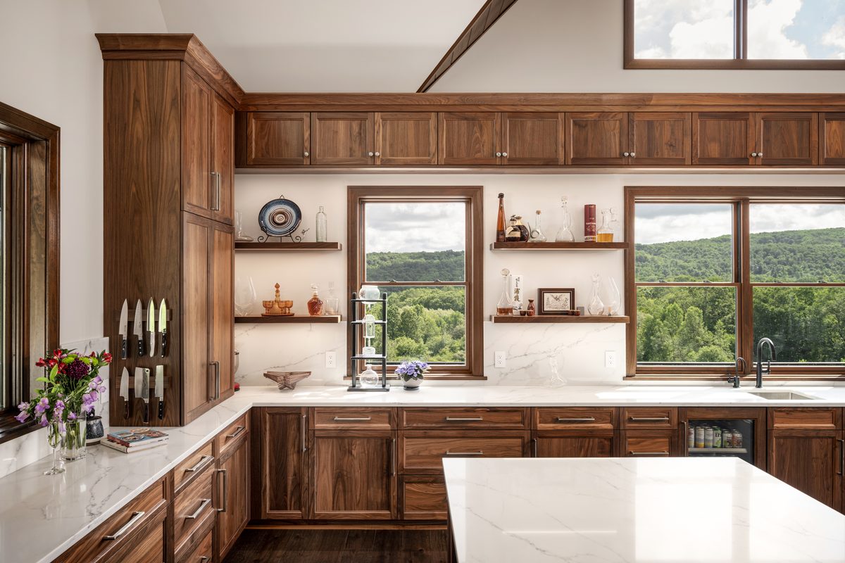 Interior photography, custom wood kitchen