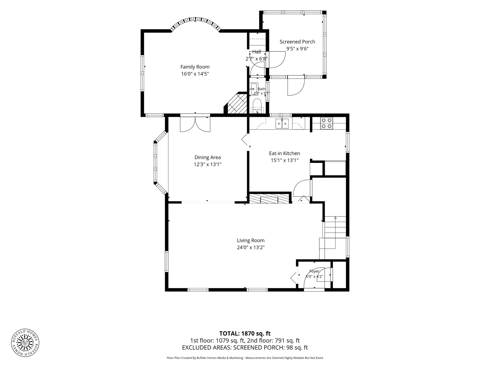 Detailed floor plan, first floor, 11 North Drive
