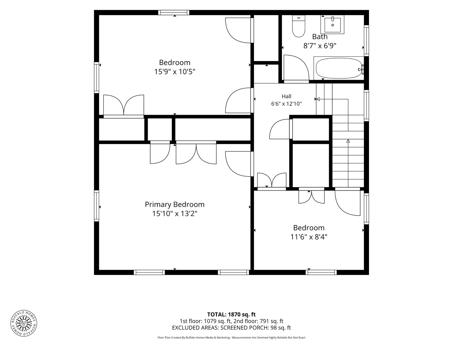 Detailed floor plan, second floor, 11 North Drive