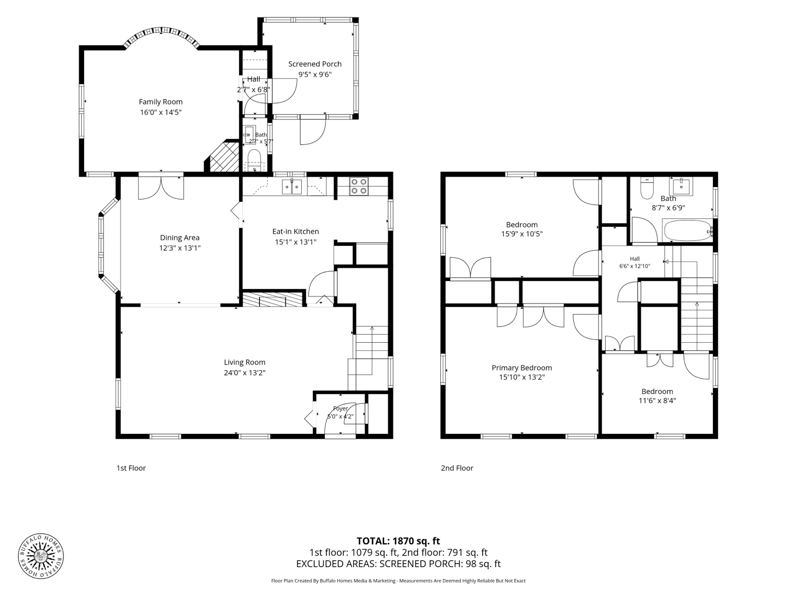 Detailed floor plan, all floors, 11 North Drive