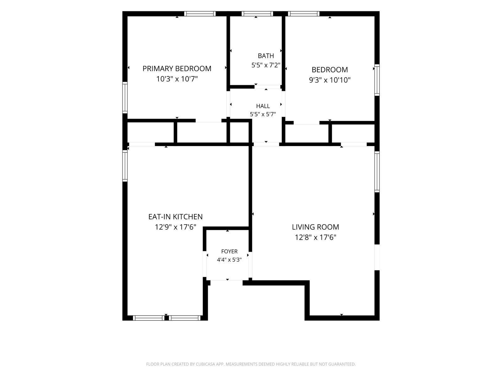 Simple 2D floor plan, 295 Auburn Avenue